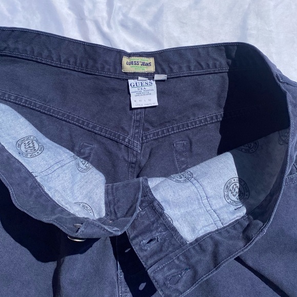 Navy blue Vintage 90s Guess Jeans - Picture 5 of 6